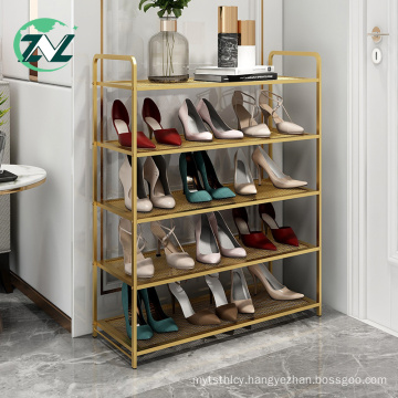 Stainless Steel Frame Shoe Storage Shelf Shoe Rack